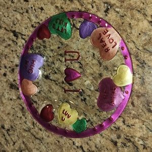 Small Valentine's Glass Plate
